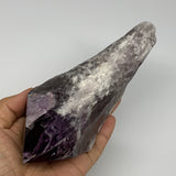 560g,8.2"x2.8"x1.8",Amethyst Point Polished Rough lower part from Brazil,B19130