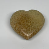 134.3g,2.6"x2.7"x1.1", Green Opal Heart Polished Gemstone @Madagascar, B17602