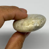 79g, 2.3"x1.8"x0.7", Natural Yellow Calcite Palm-Stone Crystal Polished Reiki, B