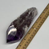 441.4g,7.1"x2.3"x1.9",Amethyst Point Polished Rough lower part from Brazil,B1913