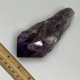 441.4g,7.1"x2.3"x1.9",Amethyst Point Polished Rough lower part from Brazil,B1913
