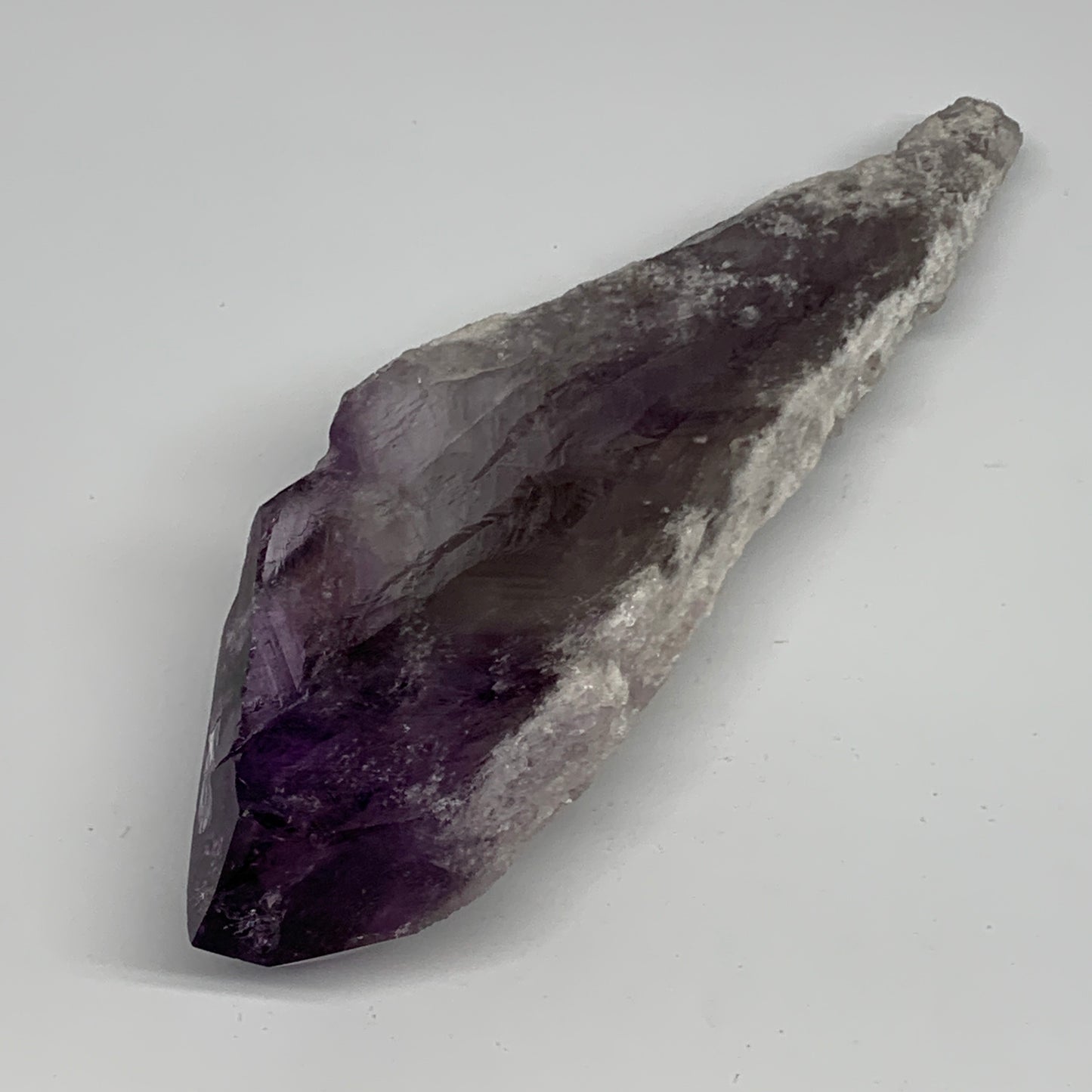 425.8g,8.7"x2.4"x1.7",Amethyst Point Polished Rough lower part from Brazil,B1913
