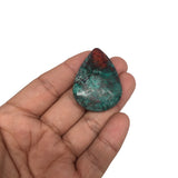 16.7g, 1.7"x 1.2" Sonora Sunset Chrysocolla Cuprite Cabochon from Mexico,SC140