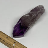 254.8g,5.7"x1.8"x1.6",Amethyst Point Polished Rough lower part from Brazil,B1913