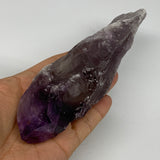 339.2g,7.5"x1.9"x1.5",Amethyst Point Polished Rough lower part from Brazil,B1913