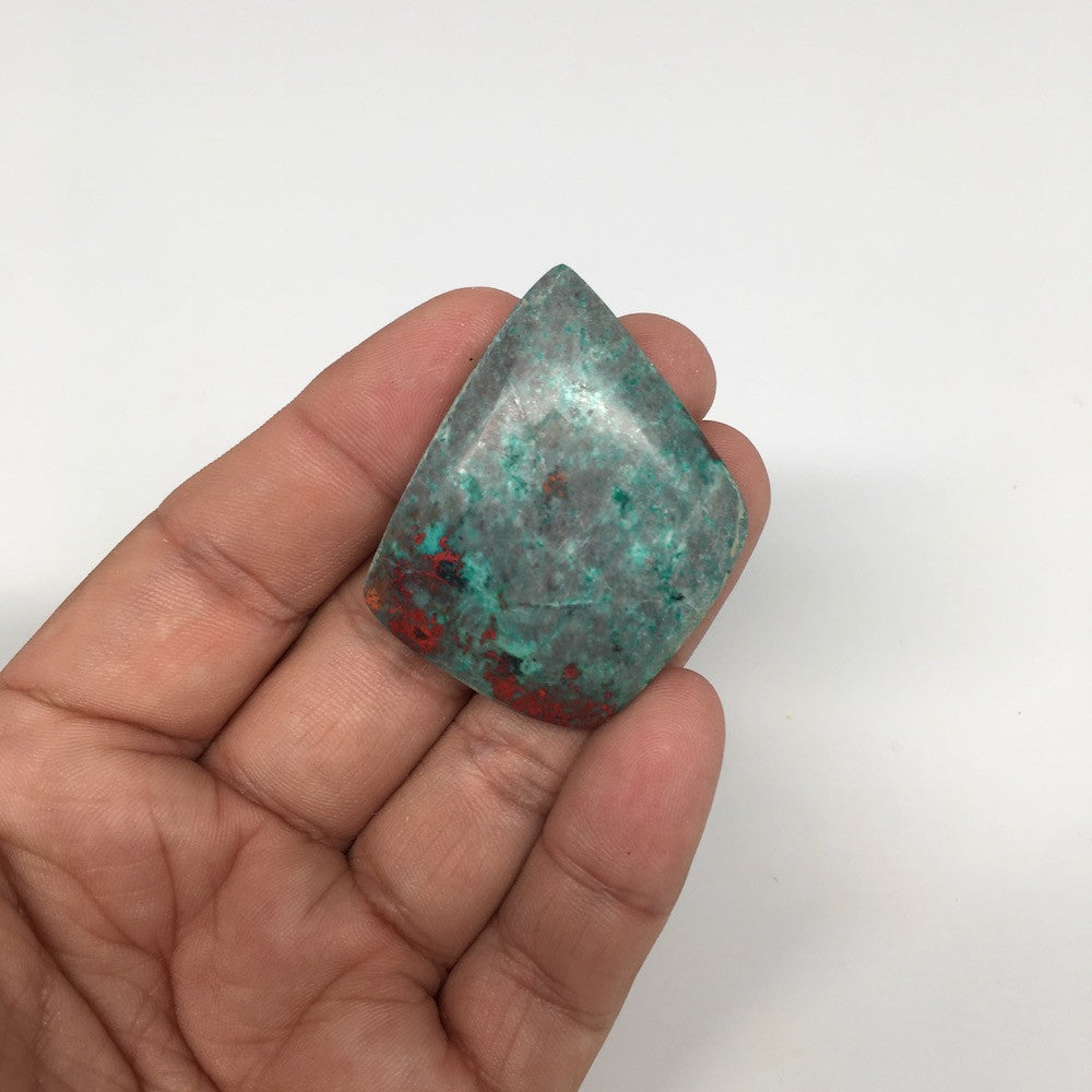 17.5g, 1.8"x 1.5" Sonora Sunset Chrysocolla Cuprite Cabochon from Mexico,SC144