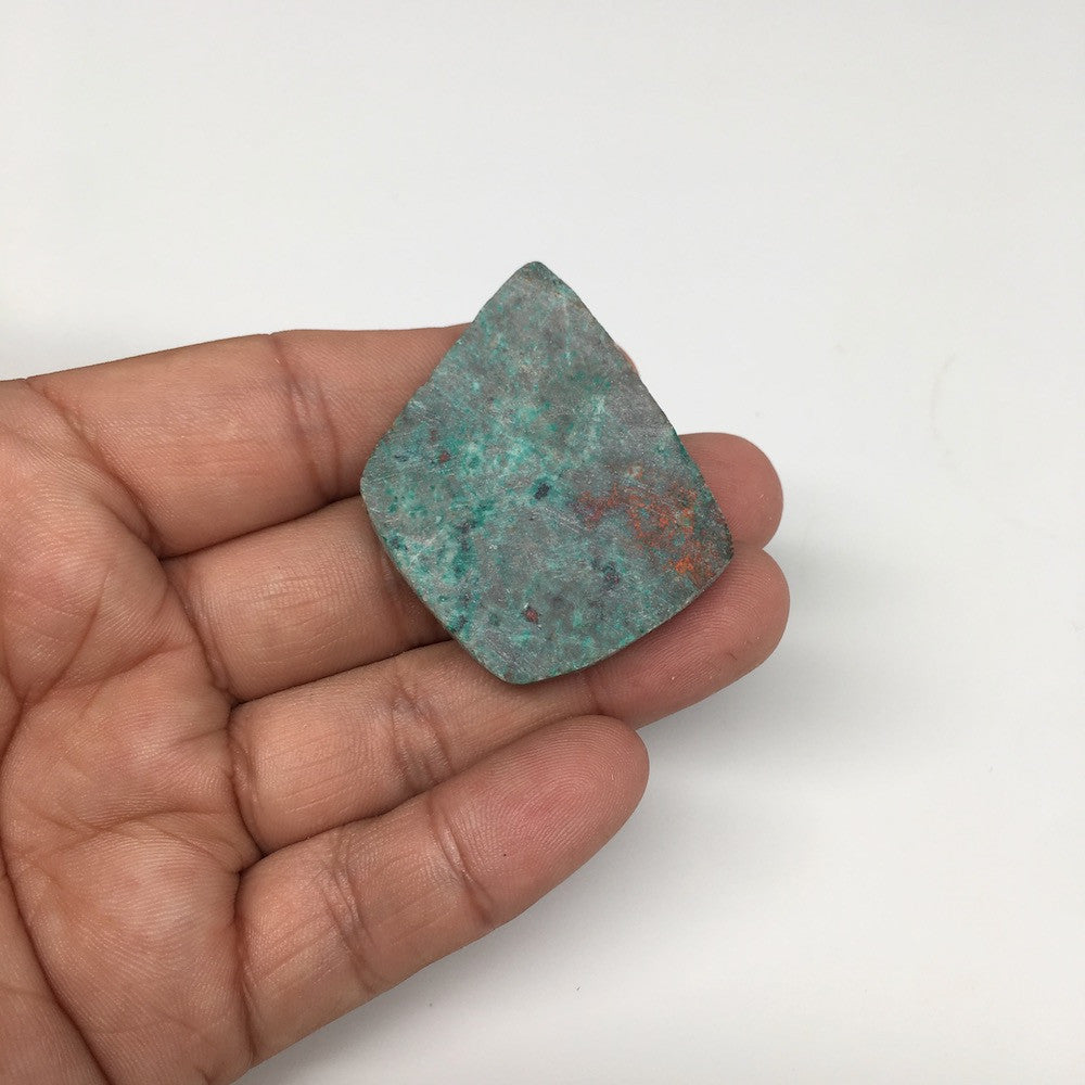 17.5g, 1.8"x 1.5" Sonora Sunset Chrysocolla Cuprite Cabochon from Mexico,SC144