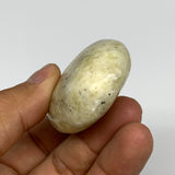 75g, 2.3"x1.6"x0.8", Natural Yellow Calcite Palm-Stone Crystal Polished Reiki, B