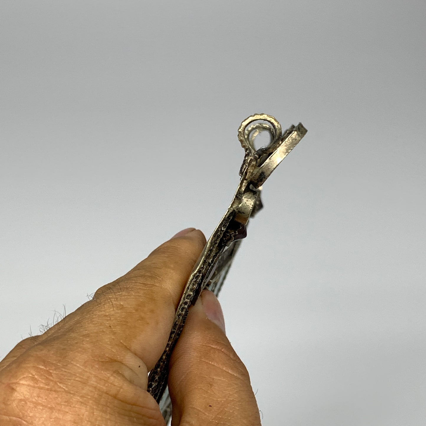 255.4g, 7"x5.3", Kuchi Pendant Large Ethnic Tribal Gypsy, ATS, @Afghanistan,B143