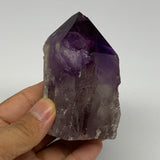228.8g,3.2"x1.9"x1.6", Amethyst Point Polished Rough lower part Stands, B19139
