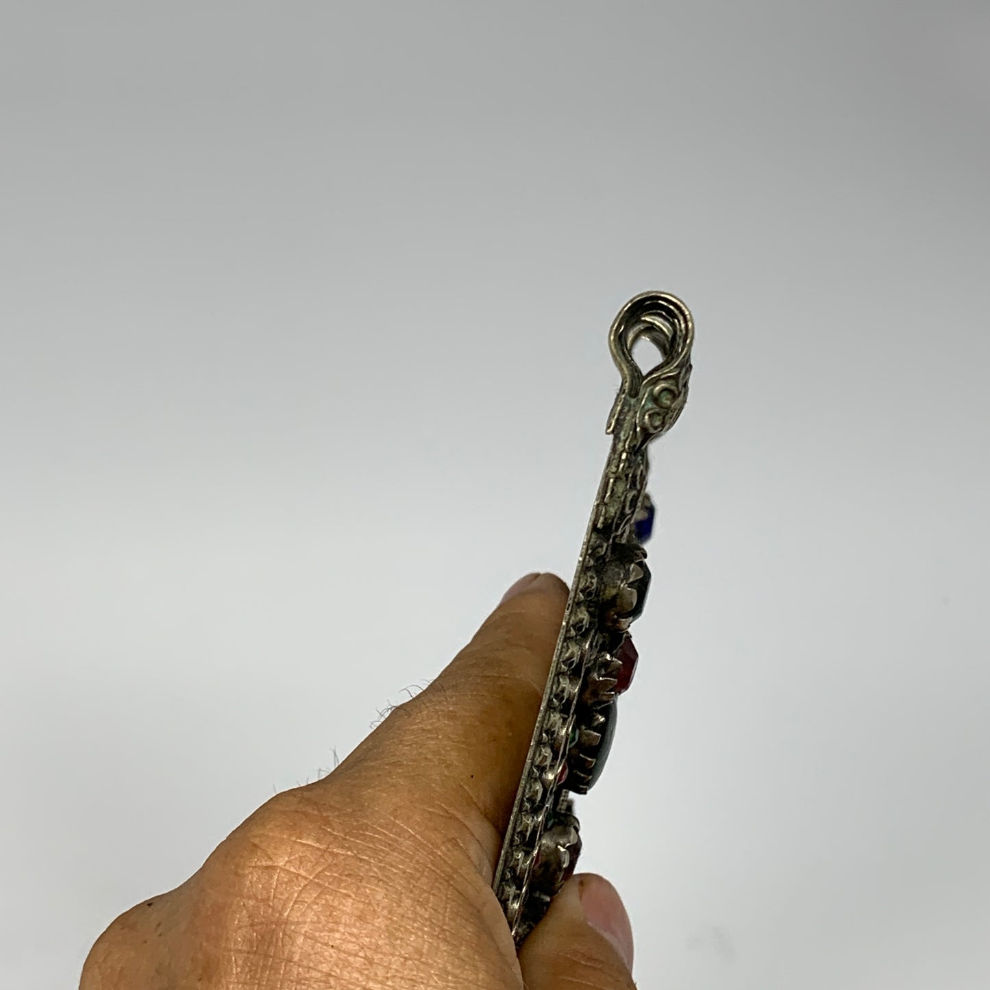 292.6g, 7"x5.5", Kuchi Pendant Large Ethnic Tribal Gypsy, ATS, @Afghanistan,B143