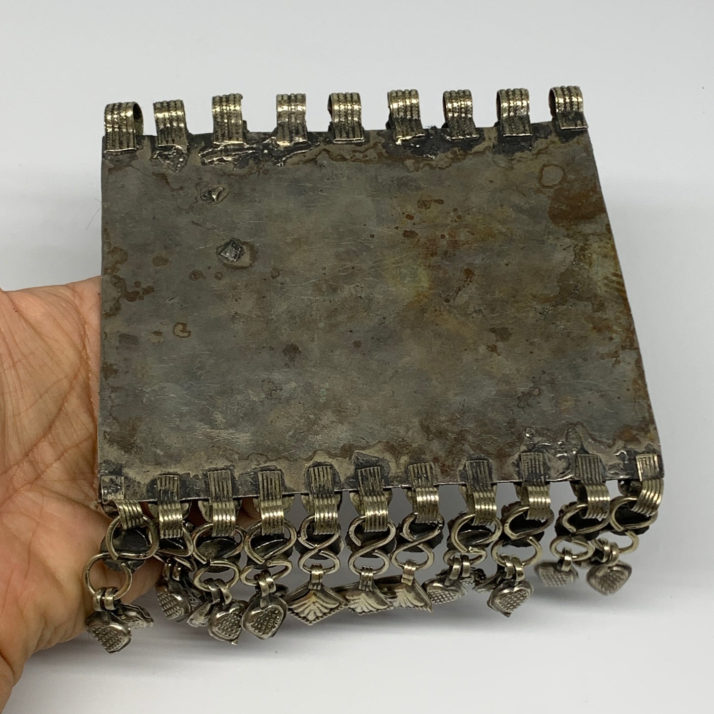 292.6g, 7"x5.5", Kuchi Pendant Large Ethnic Tribal Gypsy, ATS, @Afghanistan,B143