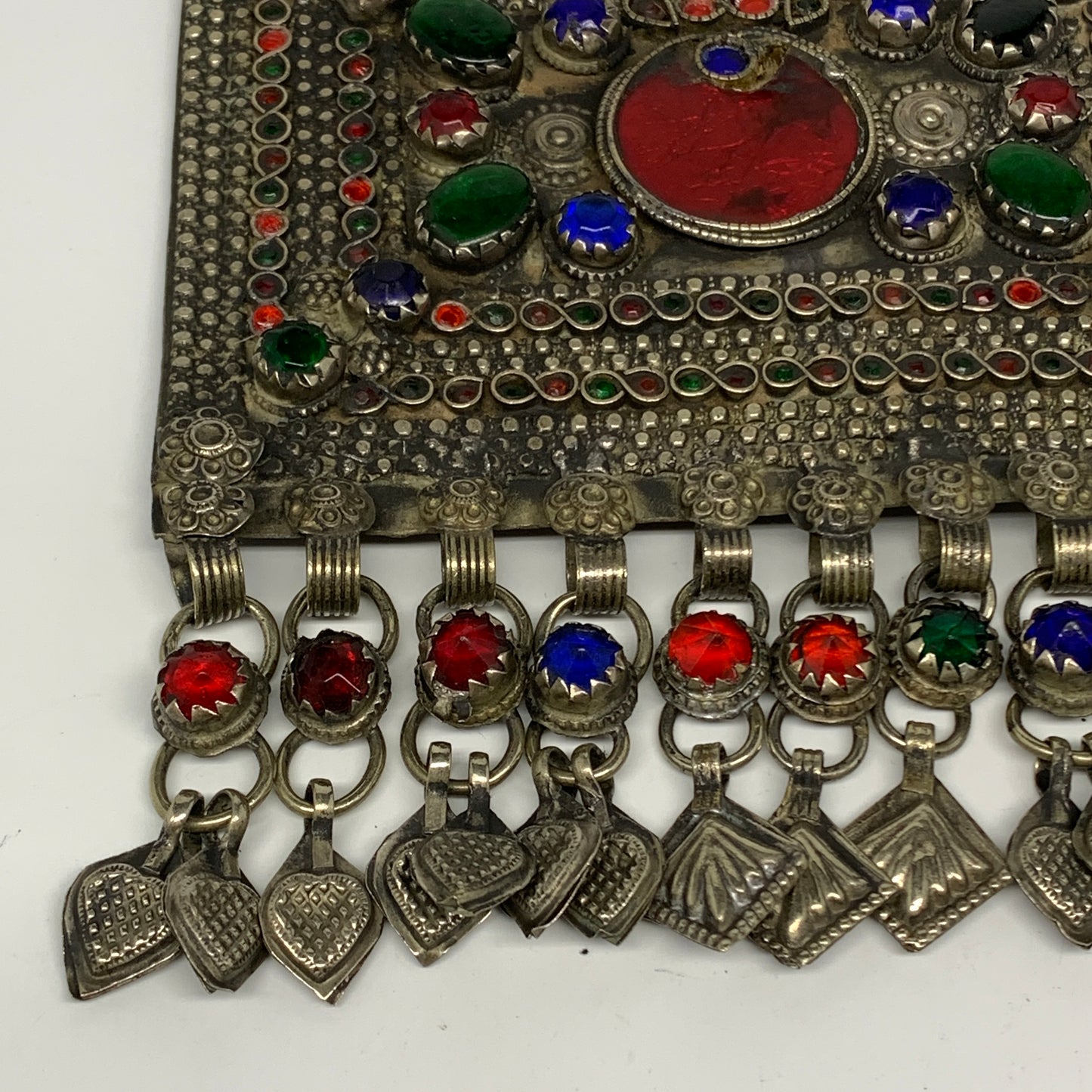 292.6g, 7"x5.5", Kuchi Pendant Large Ethnic Tribal Gypsy, ATS, @Afghanistan,B143