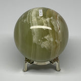 593g, 3" (75mm), Large Green Onyx Sphere Ball Gemstone @Afghanistan, B26015