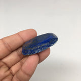 18.6g, 1.8"x1.2" Natural Lapis Lazuli Oval Faceted Cabochon @Afghanistan,CP40 - watangem.com