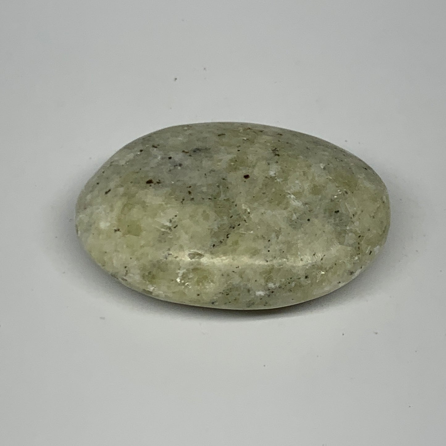 79.2g, 2.4"x1.6"x0.8", Natural Yellow Calcite Palm-Stone Crystal Polished Reiki,