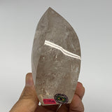 383.1g, 3.8"x2.4"x1.8", Natural Smoky Quartz Flame Polished Crystal @Brazil, B19