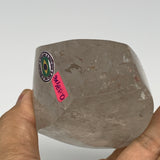383.1g, 3.8"x2.4"x1.8", Natural Smoky Quartz Flame Polished Crystal @Brazil, B19