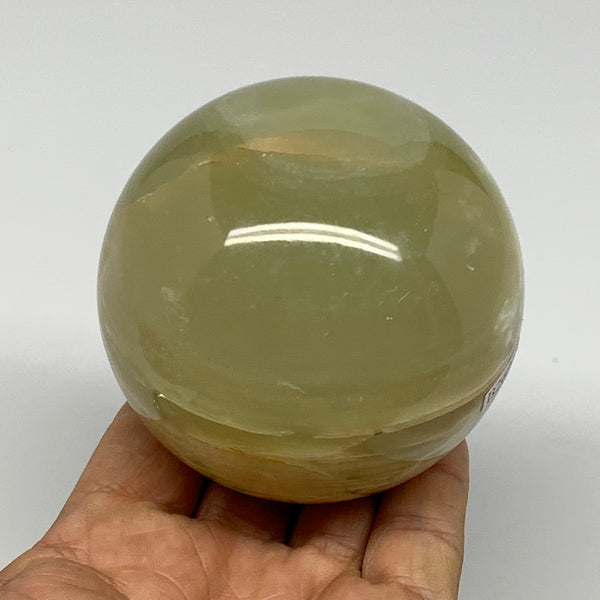 578g, 2.9" (74mm), Large Green Onyx Sphere Ball Gemstone @Afghanistan, B26018
