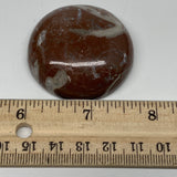 43.4g, 1.8"x0.6", Natural Untreated Red Shell Fossils Round Palms-tone, F1145