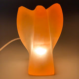 1334g, 6.3"x4.2"x2.8" Orange Selenite (Satin Spar) Angel Lamps @Morocco,B9435