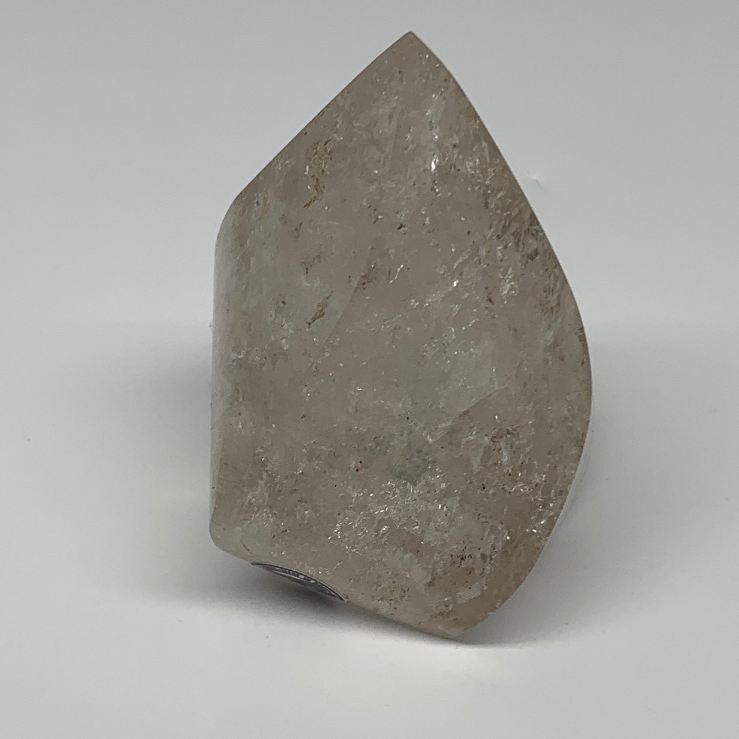 337.8g, 3.2"x2.2"x2.1", Natural Smoky Quartz Flame Polished Crystal @Brazil, B19