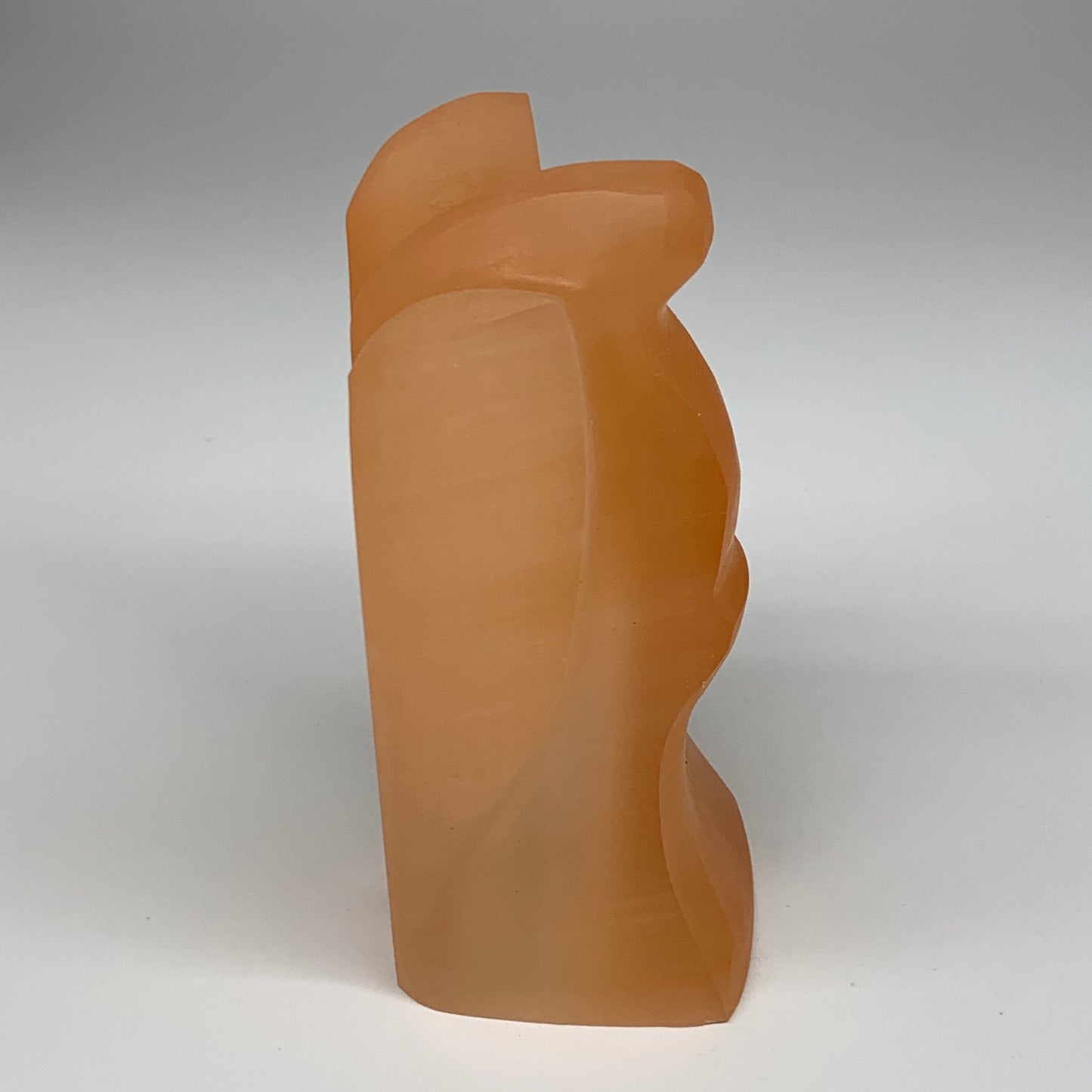 1334g, 6.3"x4.2"x2.8" Orange Selenite (Satin Spar) Angel Lamps @Morocco,B9435