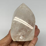478.3g, 3.6"x3"x2.3", Natural Quartz Flame Polished Crystal @Brazil, B19145