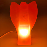 2084g, 8.25"x5"x2.6" Orange Selenite (Satin Spar) Angel Lamps @Morocco,B9436
