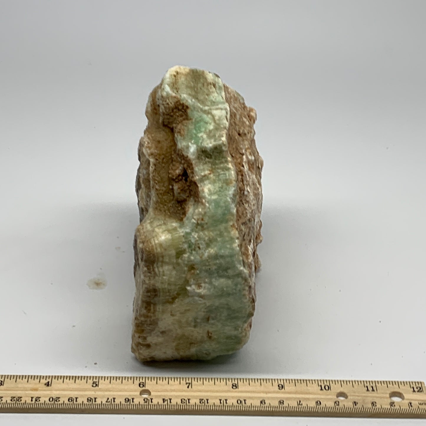 2538g, 6"x5.3"x3", Rough Pistachio Calcite Chunk Mineral @Afghanistan, B24600