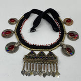 Turkmen Choker Necklace Ethnic Afghan Kuchi Tribal Red Carnelian, Coins Choker C