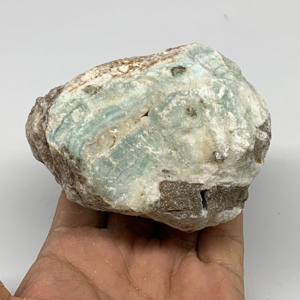 518g, 3.6"x2.7"x2.4", Rough Pistachio Calcite Chunk Mineral @Afghanistan, B24601