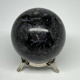790g,3.1" (79mm) Indigo Gabbro Spheres Merlinite Gemstone @Madagascar,B19783