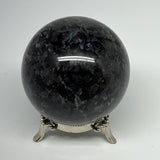 790g,3.1" (79mm) Indigo Gabbro Spheres Merlinite Gemstone @Madagascar,B19783