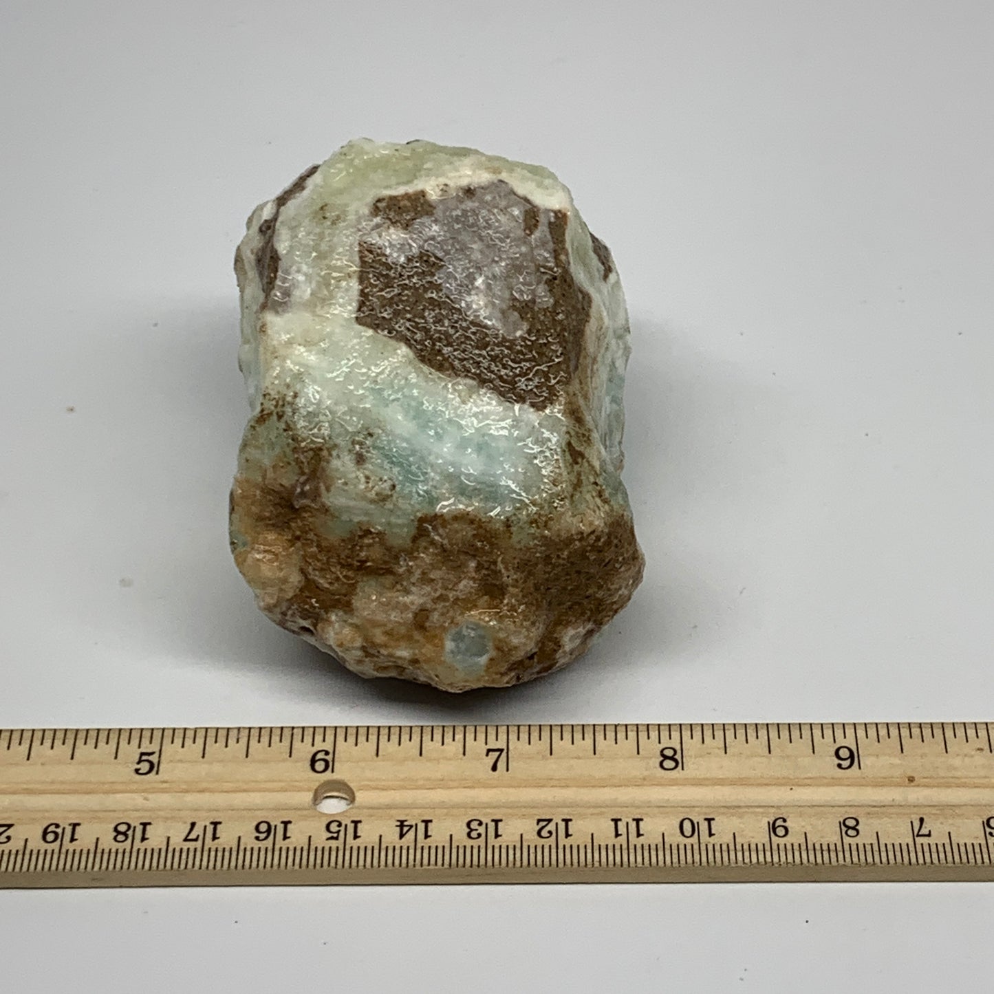 518g, 3.6"x2.7"x2.4", Rough Pistachio Calcite Chunk Mineral @Afghanistan, B24601