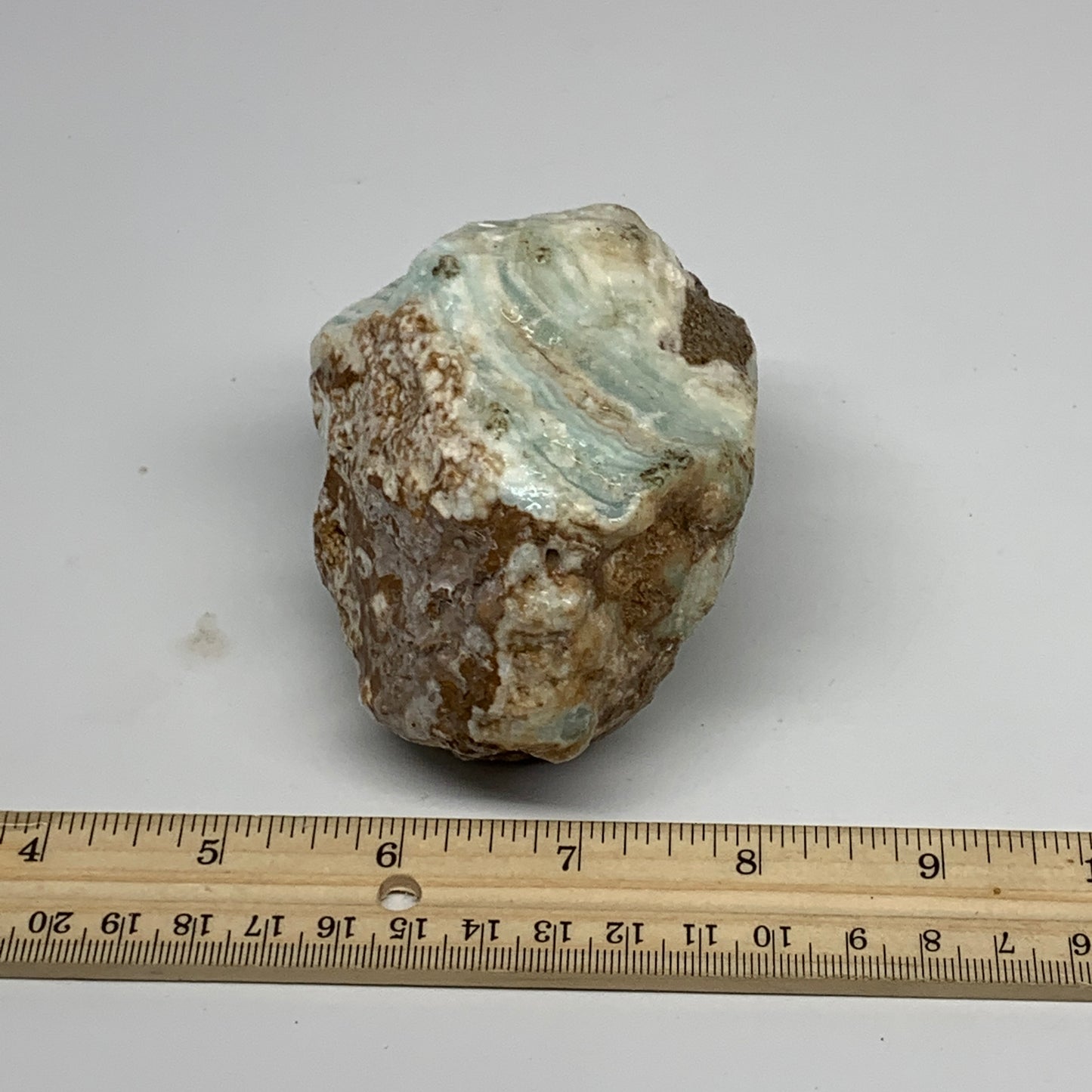 518g, 3.6"x2.7"x2.4", Rough Pistachio Calcite Chunk Mineral @Afghanistan, B24601