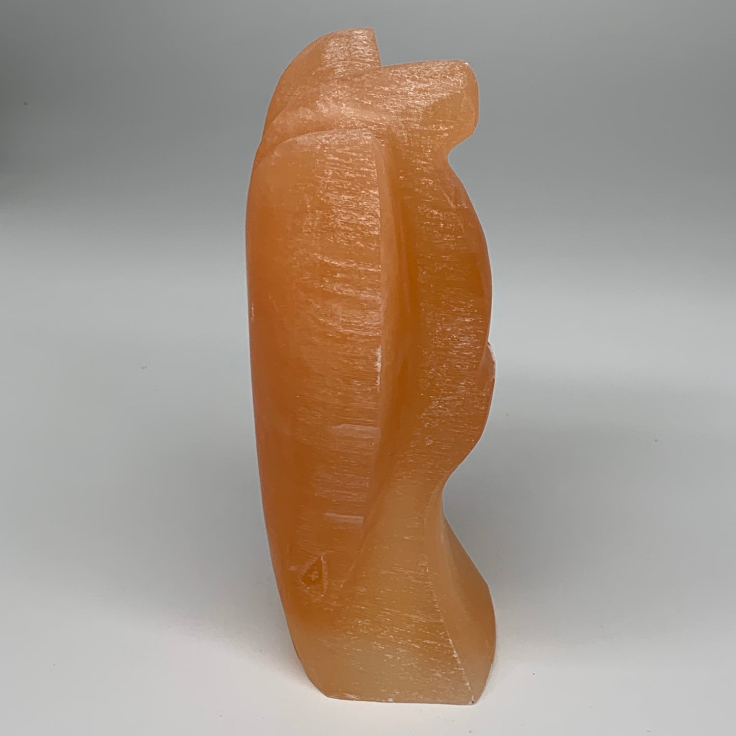 1858g, 8"x4.7"x3" Orange Selenite (Satin Spar) Angel Lamps @Morocco,B9437