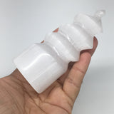 1pc, 3.9"-4.3" Selenite Tower Crystal Twisted Point POWERFUL WHITE Selenite