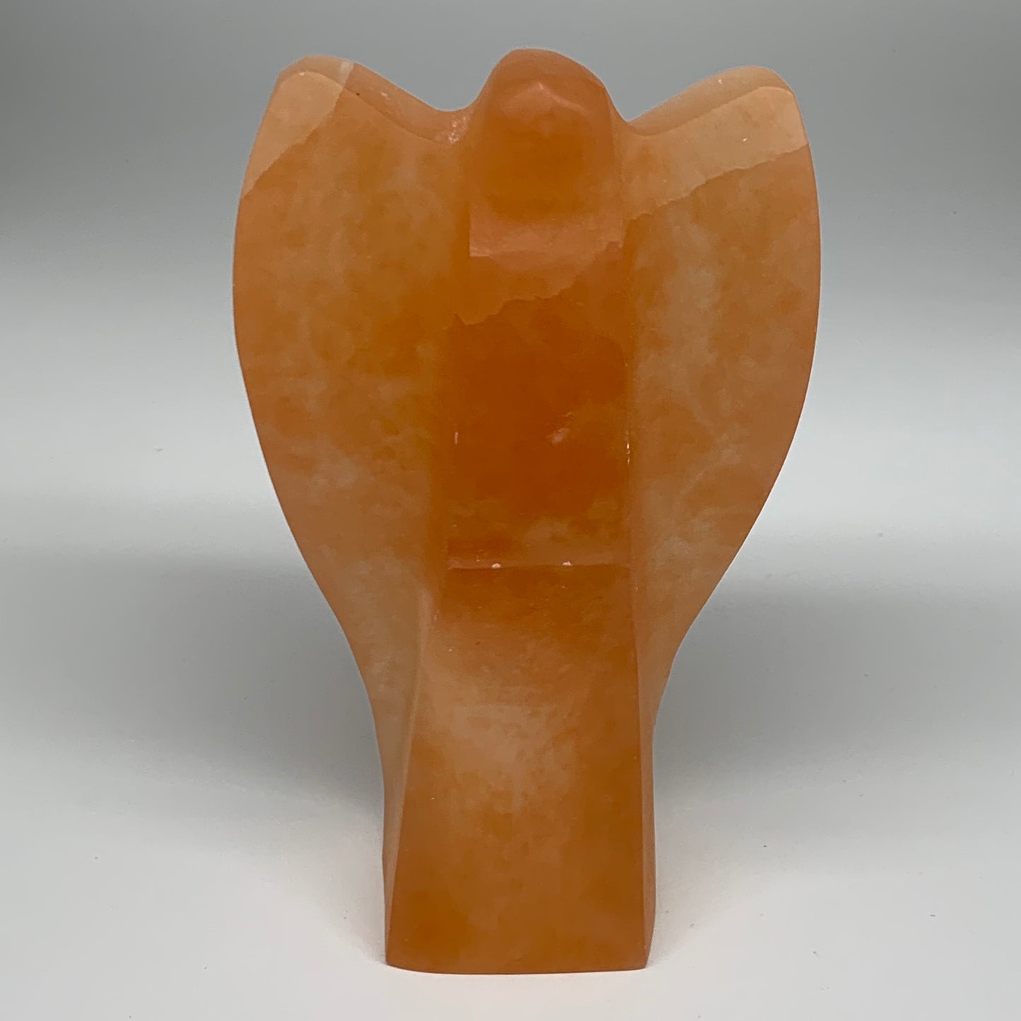 1756g, 8"x4.8"x2.5" Orange Selenite (Satin Spar) Angel Lamps @Morocco,B9438