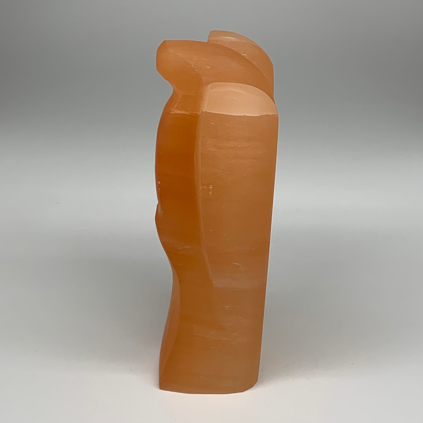 1756g, 8"x4.8"x2.5" Orange Selenite (Satin Spar) Angel Lamps @Morocco,B9438