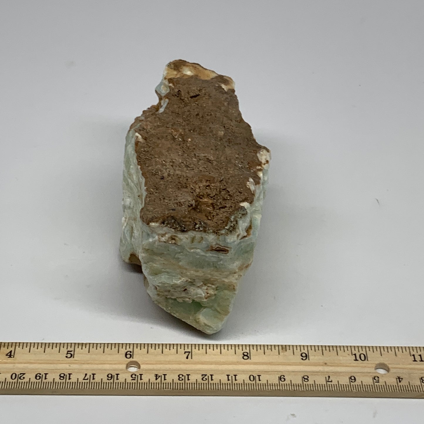 920g, 5.2"x2.7"x2.7", Rough Pistachio Calcite Chunk Mineral @Afghanistan, B24602