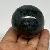 166.4g, 2"(49mm), Natural Moss Agate Sphere Ball Gemstone @India,B22427