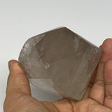 462.8g, 4"x2.4"x2.1", Natural Smoky Quartz Flame Polished Crystal @Brazil, B1914
