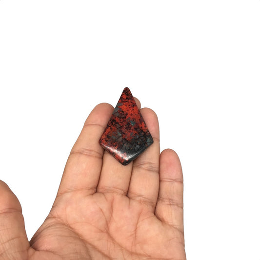 11.3g,2.1"x 1.3" Sonora Sunset Chrysocolla Cuprite Cabochon from Mexico,SC163