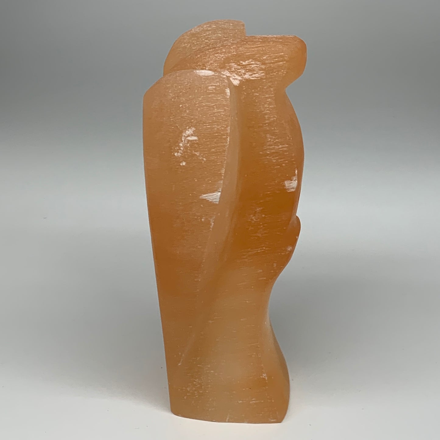 1678g, 7.75"x4.6"x2.9" Orange Selenite (Satin Spar) Angel Lamps @Morocco,B9439