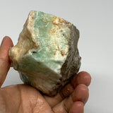 503g, 3.2"x3"x2.4", Rough Pistachio Calcite Chunk Mineral @Afghanistan, B24604