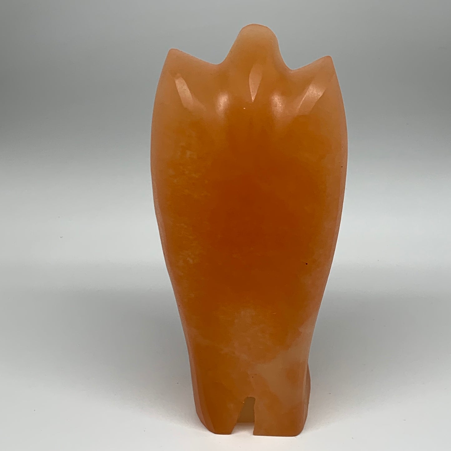 1474g, 8"x3.8"x2.8" Orange Selenite (Satin Spar) Angel Lamps @Morocco,B9440