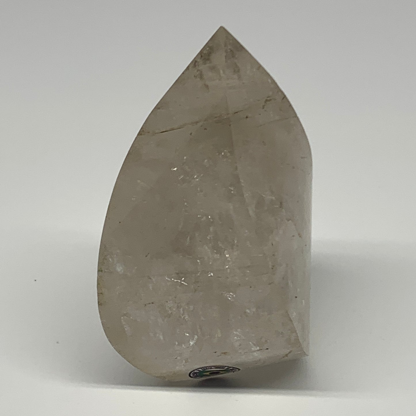 437.1g, 3.9"x2.3"x2.1", Natural Quartz Flame Polished Crystal @Brazil, B19149