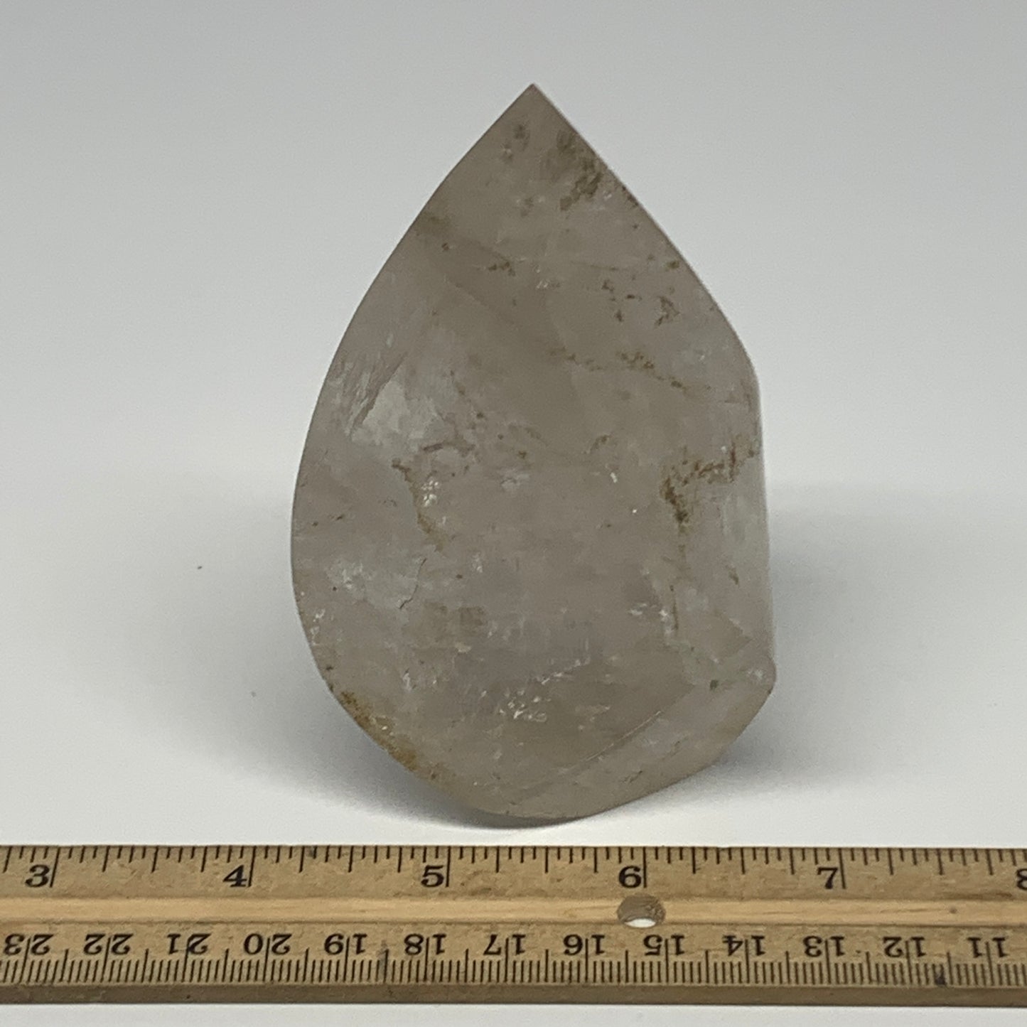 437.1g, 3.9"x2.3"x2.1", Natural Quartz Flame Polished Crystal @Brazil, B19149