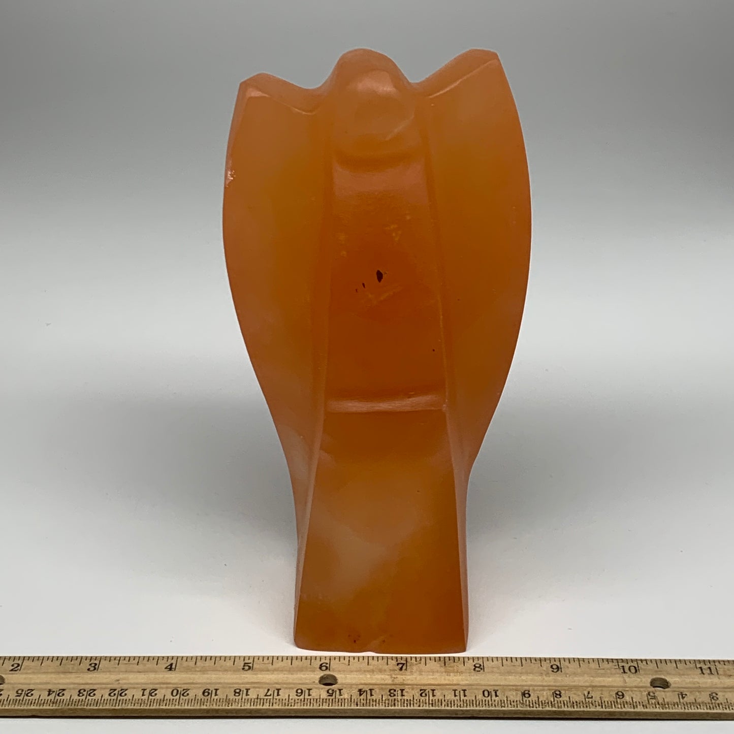 1474g, 8"x3.8"x2.8" Orange Selenite (Satin Spar) Angel Lamps @Morocco,B9440